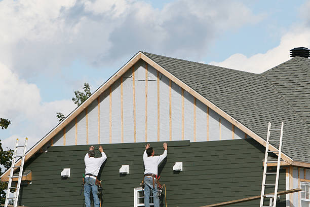 Professional Emergency Siding Repair technician working in Railroad, PA